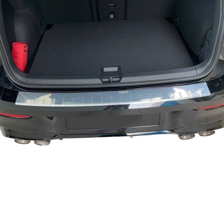 Pour SUBARU XV 2 Protection du seuil de chargement en aluminium peint par poudrage Mirror Chrome