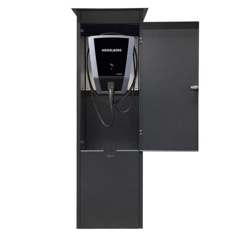 Lockable wallbox cabinet Heidelberg Connect car charging station