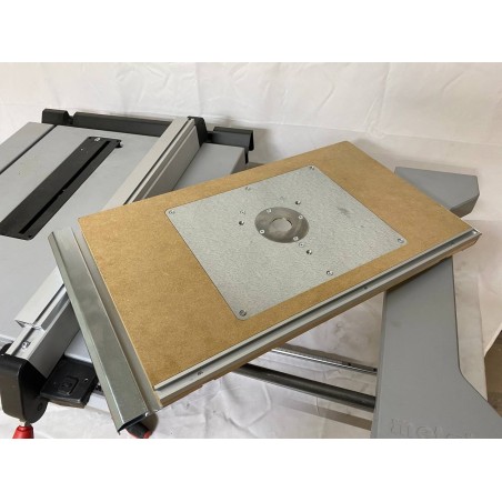 Plateau de la table de fraisage Metabo TS 254 M Plaque d'insertion Metabo OFV 18 LTX Plateau de la table de fraisage Metabo OFV 