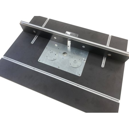 Para fresadora Metabo OFV 18 LTX Placa de mesa con tope paralelo