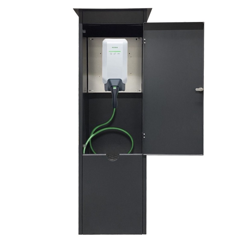 Wallbox-Schrank Stele für Keba P40 Autoladestation Abschließbar