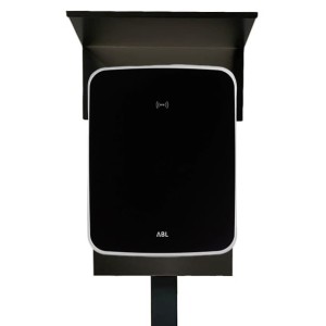 Stand E Auto Stele Wallbox for ABL eMH3 with rain cover