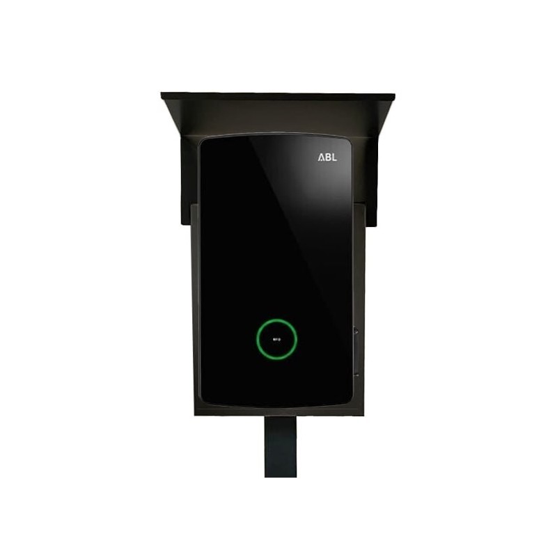 Stand E Auto Stele Wallbox voor ABL eMH4 met regenhoes