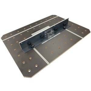 Piastra per tavolo da fresatura per Bosch GOF 1600 con ascensore per fresatrice
