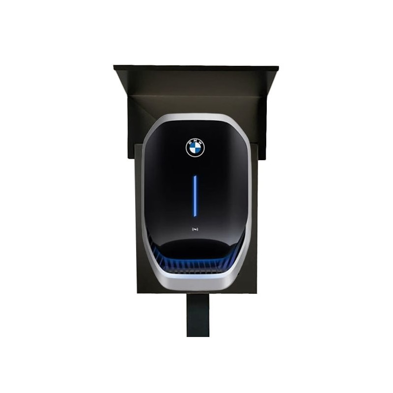 Standfuß E Auto Stele für BMW Wallbox Professional mit Regendach