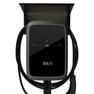 Standfuß E Auto Stele für VW Elli Connect 2 Wallbox mit Regendach