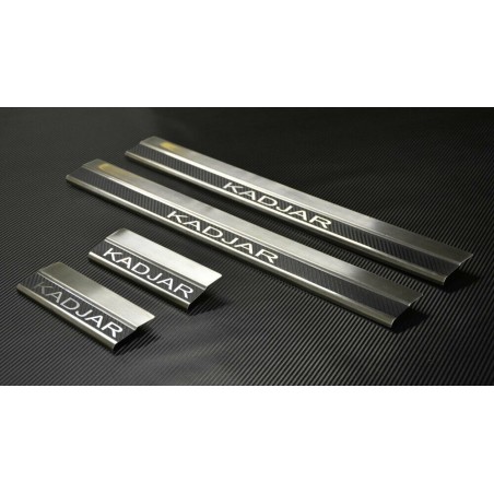 Embellecedores de umbral de carbono inox Renault Kadjar
