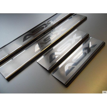 Top inox seuils de porte Mitshubishi ASX avec gravure