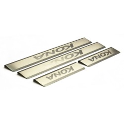 Hyundai Kona Sill Trims i rustfrit stål
