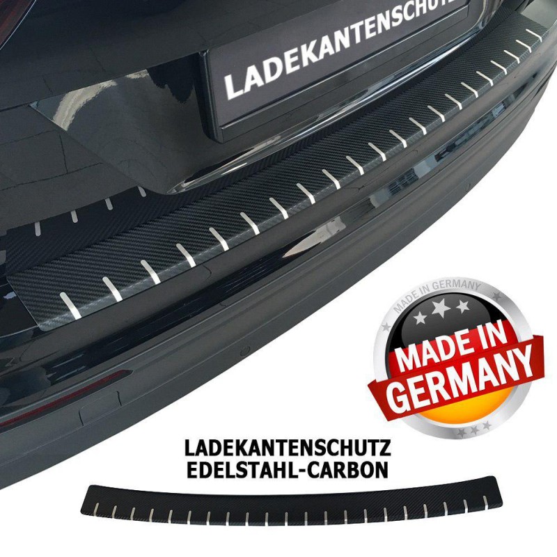 Edelstahl Carbon Ladekantenschutz für VW T-Roc