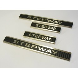 Dacia Lodgy Stepway 2013-2020 stainless steel carbon style sill plates