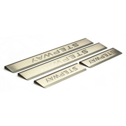 Dacia Sandero Stepway 2013-2020 stainless steel sill plates engraving