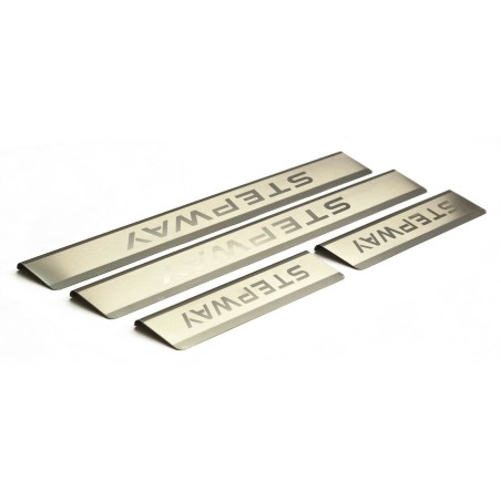 Dacia Lodgy Stepway 2013-2020 stainless steel sill plates engraving