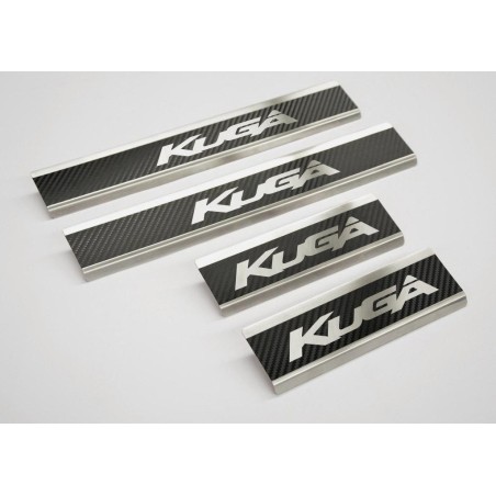 Ford Kuga 3 Guarnições das soleiras em aço inoxidável estilo carbono
