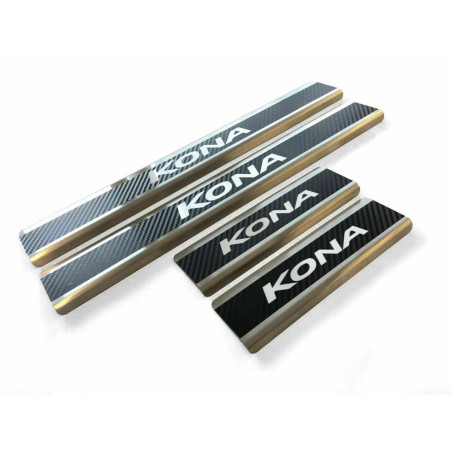 Hyundai Kona stainless steel carbon sill plates