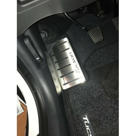 Hyundai Tucson 2 Top poggiapiedi in acciaio inox poggiapiedi