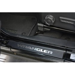 Jeep Wrangler JL à partir de l'année 2018 / 4 portes, acier inoxydable, carbone, seuils de porte