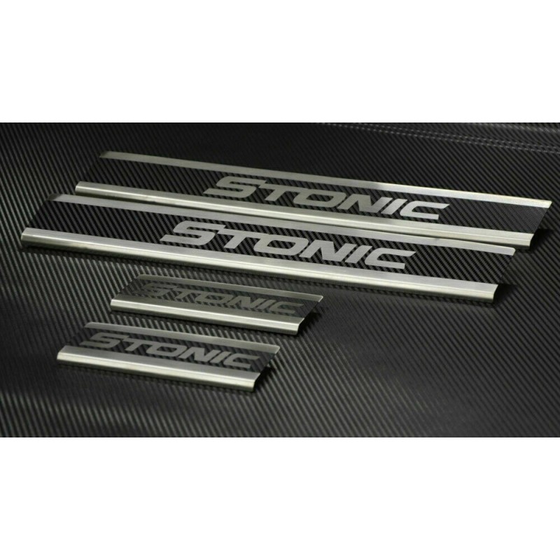 Kia Stonic Guarnições das soleiras em aço inoxidável e carbono
