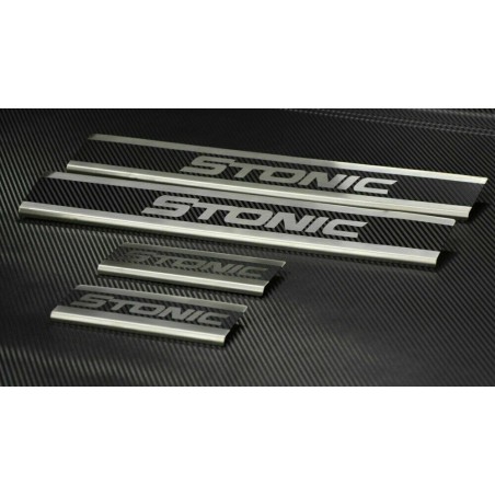 Kia Stonic Roestvrijstalen Dorpelplaten Carbon