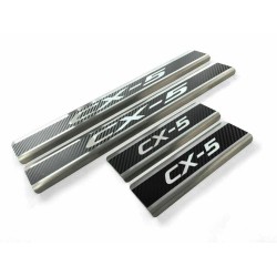 Mazda CX-5 KF ab bj.2017 stainless steel carbon sill plates