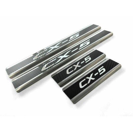 Mazda CX-5 KF ab bj.2017 stainless steel carbon sill plates