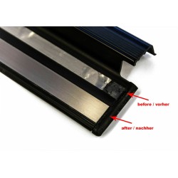 Mercedes W124,S124 ab.bj.09.1989 stainless steel door sill repair kit