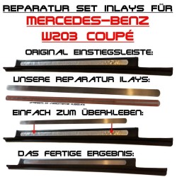 Mercedes CL 203 Sportcoupe Repair Kit Porta de Aço Inoxidável Barras de Aço Carbono para Peitoris