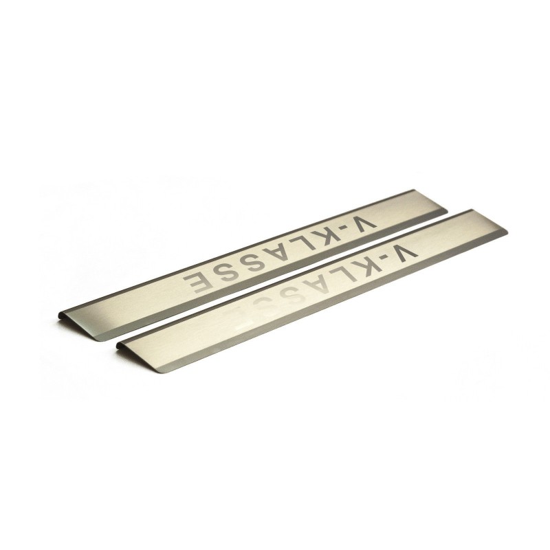 Mercedes V-Class W447 stainless steel door sill trims