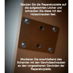 Keukenkast scharnier reparatie kit Garderobekast deur