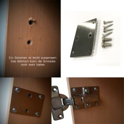 Keukenkast scharnier reparatie kit Garderobekast deur