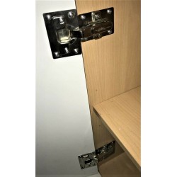 Kit de réparation pour charnières d'armoires de cuisine Armoire à vêtements Bande de pot 45mm en acier inoxydable