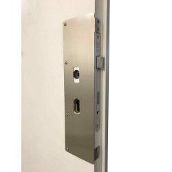 Conjunto de reparação de aço inoxidável para porta do quarto Din R/L porta de entrada plana em aço inoxidável