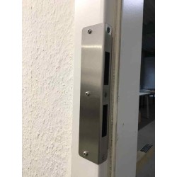 Juego de reparación de acero inoxidable para puerta de habitación Din R/L puerta de entrada plana marco de acero inoxidable