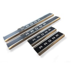 Guarnições de soleira das portas em aço inoxidável com letras para Seat Arona