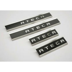 Marginile de ușă din carbon din oțel inoxidabil cu inscripții pentru Seat Ateca