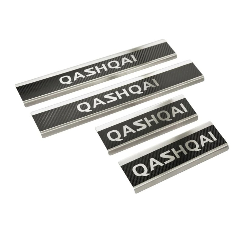 Edelstahl Carbon Einstiegsleisten für Nissan Qashqai J12 ab bj.06.2021
