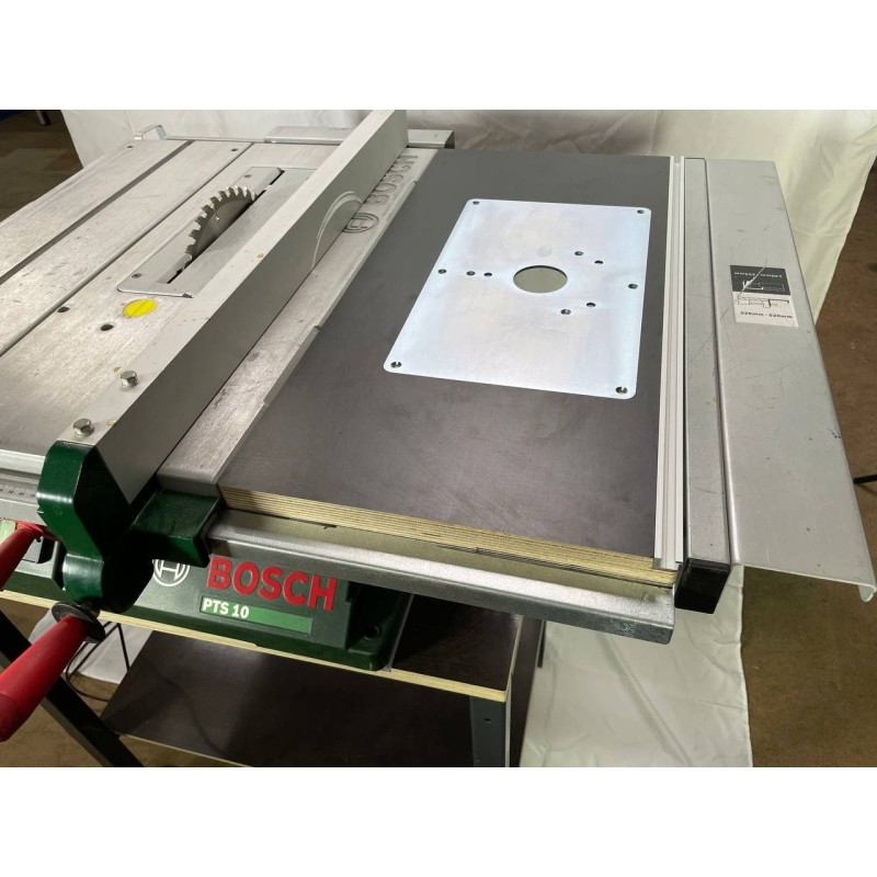 Table de fraisage pour Bosch PTS 10 Plaque d'insertion Bosch GKF 600