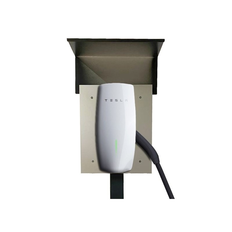 E bil piedestal Stele Wallbox för Tesla Gen 3 att sätta i betong