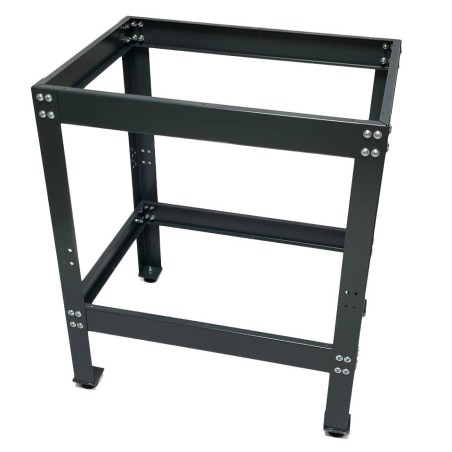 Châssis de la table de fraisage en acier galvanisé RAL 7016 revêtu par poudre