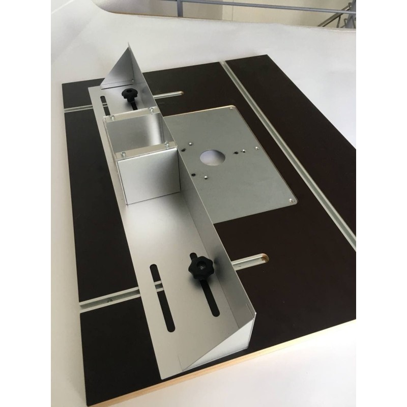 Pour défonceuse Festool OF 2000 : Table de fraisage avec butée Sérigraphie