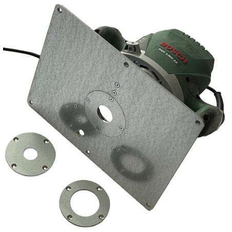 Piastra di montaggio con anelli per router Bosch POF 1400 ACE 1200 AE