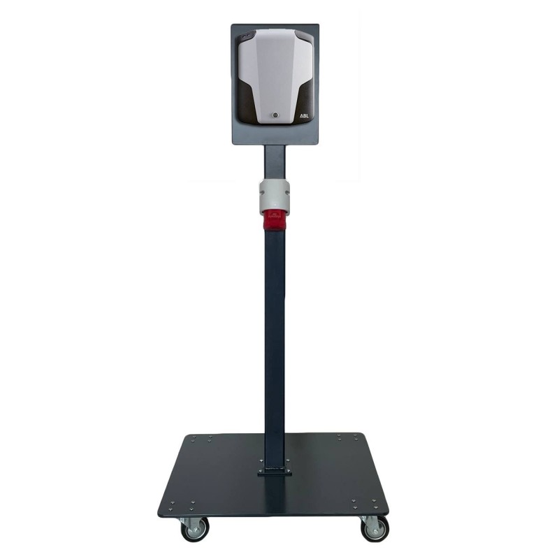 Mobiler Standfuß E Auto Stele für ABL eMH1 Wallbox Autoladestation Fahrbar