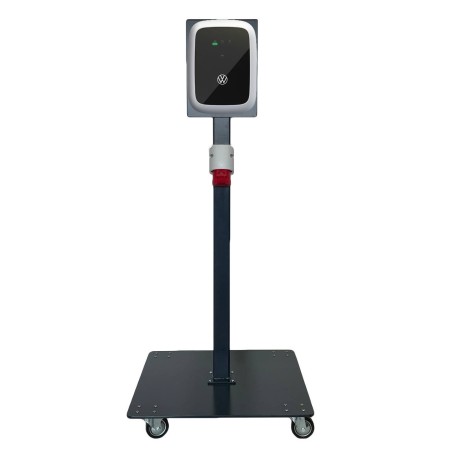 Mobiler Standfuß E Auto Stele für Elli VW Audi Seat Skoda Wallbox Autoladestation Fahrbar