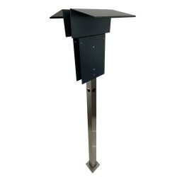 Stand E car Stele Wallbox Duo for 2 VW Elli Audi Skoda Seat car charging station stainless steel