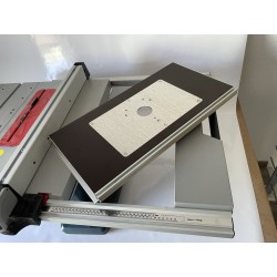 Frästischplatte Bosch GTS10 XC  Bosch POF 1400 POF 1200 mit Einlegeringen Oberfräse