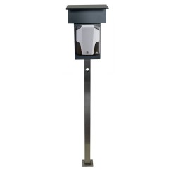 Nerezová ocel E Car Stojan pro ABL eMH1 Wallbox Stand