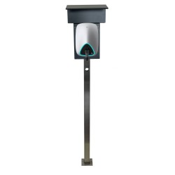 Roestvrij staal E Car Stele voor Aurora Wallbox Stand