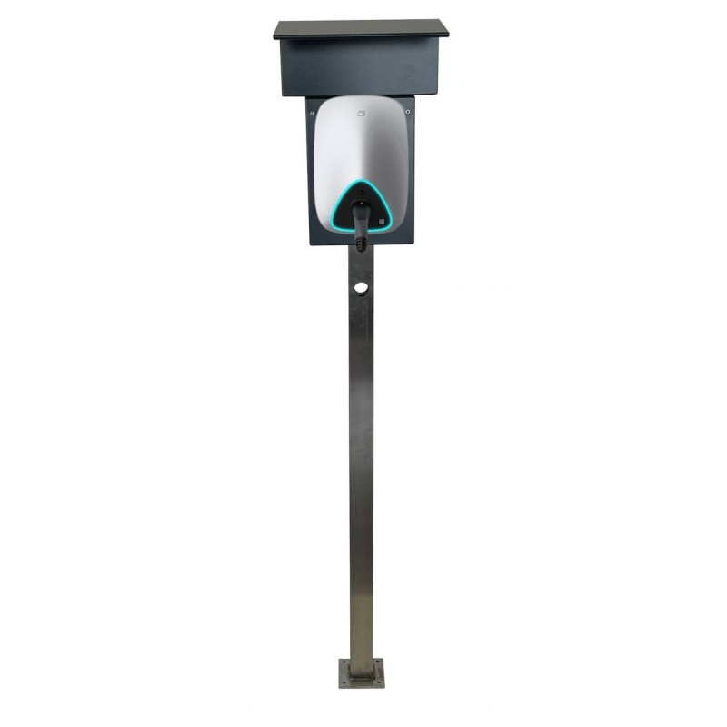 Stele per auto E in acciaio inox per supporto Aurora Wallbox