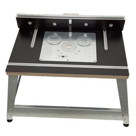 Maróasztal megállóval Festool OF 2200 marógéphez betétgyűrűkkel