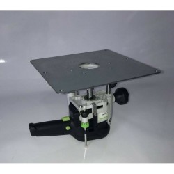 Plaque de fixation avec bagues d'insertion pour table de fraisage Festool OF 1400